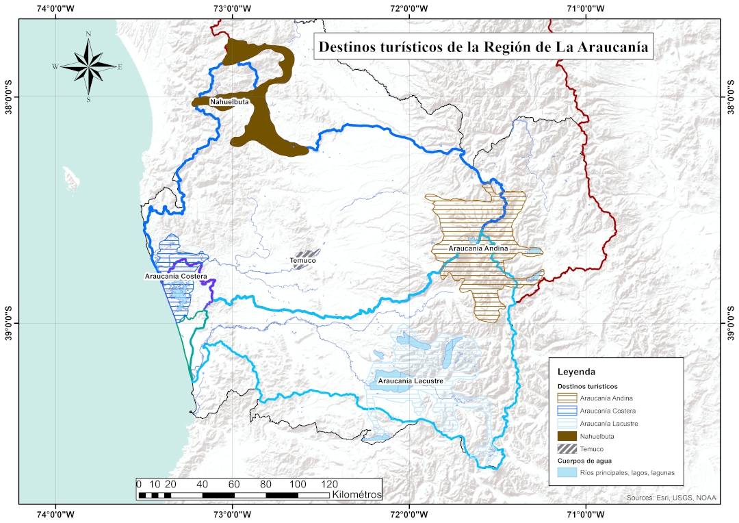 Destinos turísticos en la Región de La Araucanía