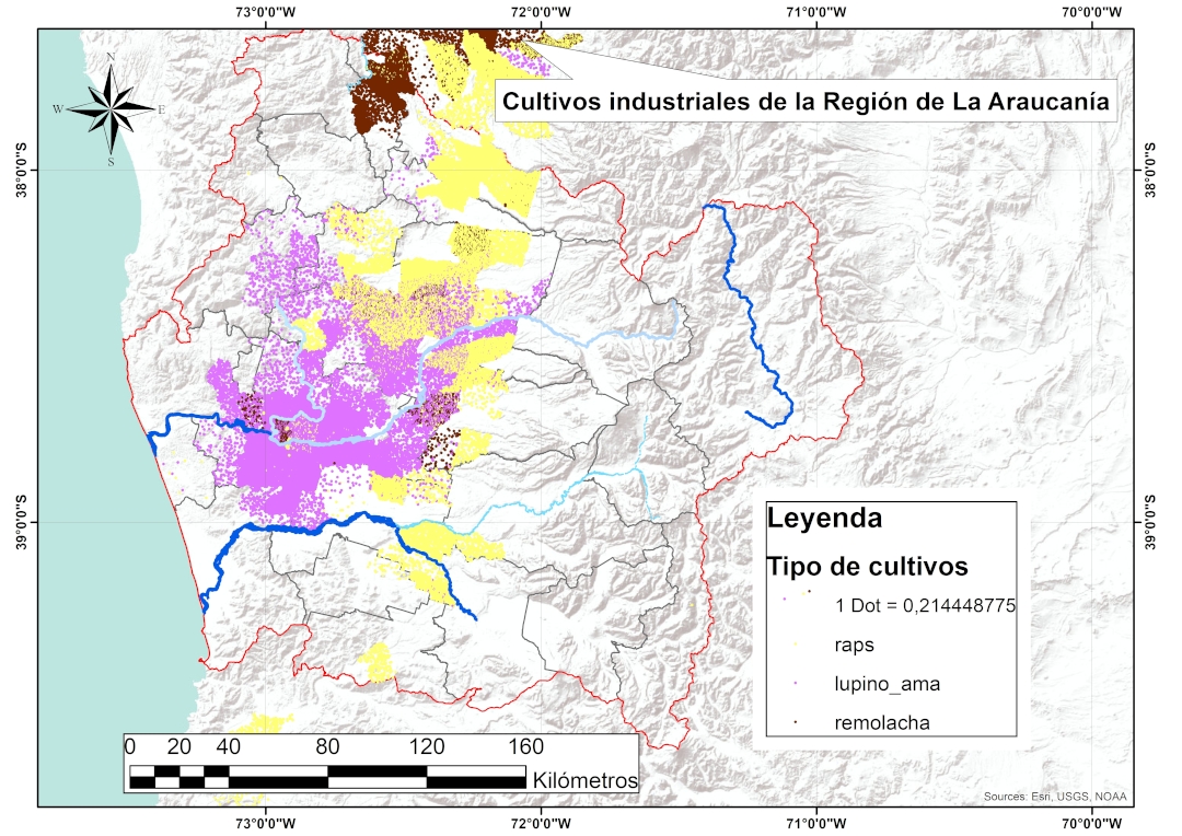 Cultivos industriales en la Región de La Araucanía