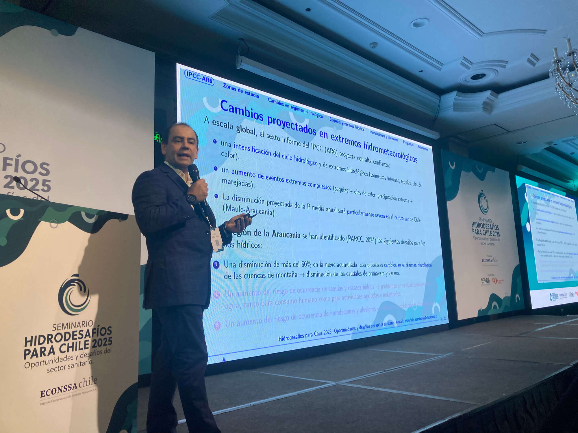 Dr. Mauricio Zambrano-Bigiarini en Hidrodesafíos para Chile 2025